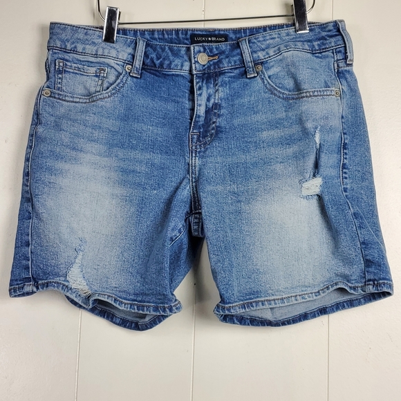 Lucky Brand factory distressed shorts size 8 / 29 - Picture 8 of 11